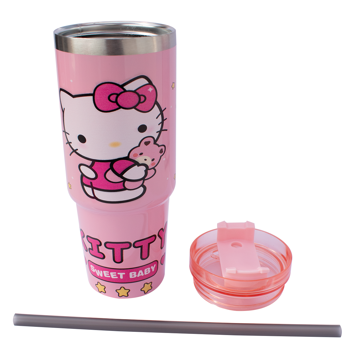 Vaso termo con popote sanrio personaje al azar – cutestore00