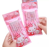 Kit 6 Plumas De Hello Kitty Y Sus Amigos Kawaii