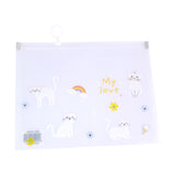 Folder kawaii impermeable de gatitos tamaño media carta pack 12 pzs