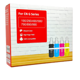 Pack Tinta Dye Canon C851 G3100 g1100 g2100 g4100, Pack 4 Colores (BK, C, M, Y) 70ml c/u