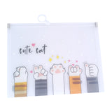 Folder kawaii impermeable de gatitos tamaño media carta pack 12 pzs