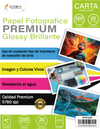 Pack 10 Papel Fotográfico Glossy Victorynk Carta 200 Hojas 200 Gr